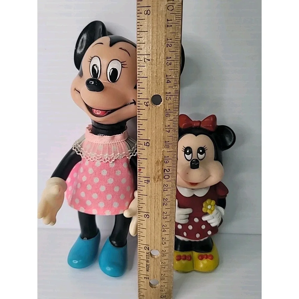 1986‎ Tootsie Toy & Japan Rubber Squeakier Toys Minnie Mouse Walt Disney